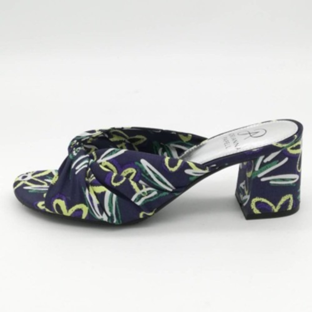 Adrianna Papell Shoes Womens Anya Mules Block Heels Multicolor Camelia 7.5 New